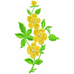 Flowers And Tree Embroidery Design 11 Flowers And Tree Embroidery Design 11